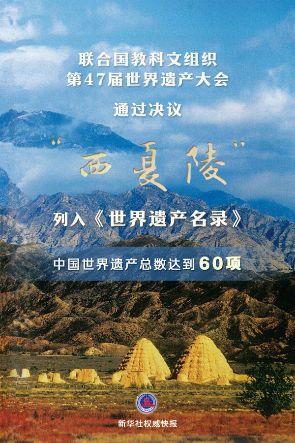 按天配资开户服务网 新华鲜报｜第60项！“西夏陵”列入《世界遗产名录》